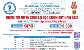 Thông báo tuyển sinh đại học chính quy năm 2025